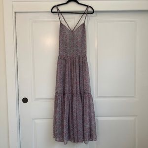 ASTR FLORAL TIERED MAXI DRESS